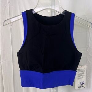 Lululemon kick serve sweat bra black blue maroon and white size 6 NWT
